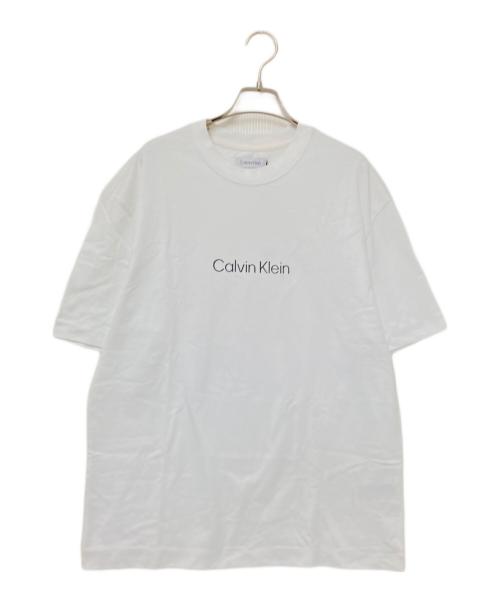 Calvin Klein（カルバンクライン）Calvin Klein (カルバンクライン) リラックス クルーネック Tシャツ ホワイト サイズ:S 未使用品の古着・服飾アイテム
