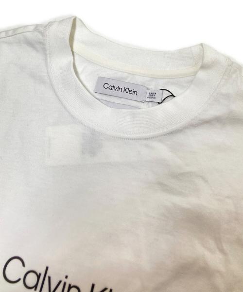 Calvin Klein（カルバンクライン）Calvin Klein (カルバンクライン) リラックス クルーネック Tシャツ ホワイト サイズ:S 未使用品の古着・服飾アイテム