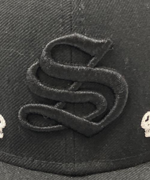 New Era（ニューエラ）New Era (ニューエラ) stussy (ステューシー) スカルキャップ ブラック サイズ:下記参照の古着・服飾アイテム