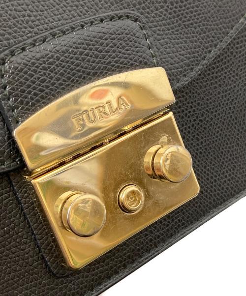 FURLA（フルラ）FURLA (フルラ) メトロポリスショルダーバッグ ブラックの古着・服飾アイテム