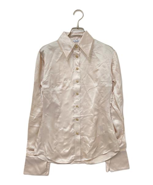 Acne studios（アクネ ストゥディオス）Acne studios (アクネ ストゥディオス) シルク混シャツ ベージュ サイズ:32の古着・服飾アイテム