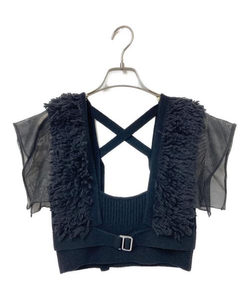 UNITED TOKYO（ユナイテッドトーキョー）UNITED TOKYO (ユナイテッドトーキョー) フロッシュニットベスト ブラック サイズ:Fの古着・服飾アイテム