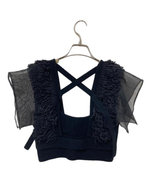 UNITED TOKYO（ユナイテッドトーキョー）UNITED TOKYO (ユナイテッドトーキョー) フロッシュニットベスト ブラック サイズ:Fの古着・服飾アイテム