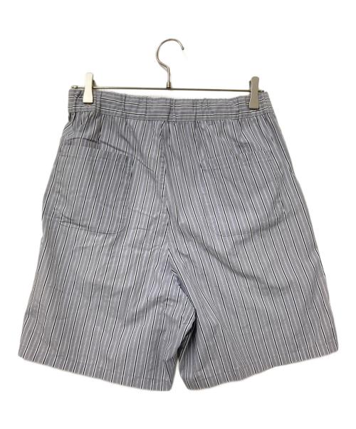 digawel（ディガウェル）digawel (ディガウェル) ストライプハーフパンツ グレー×ホワイト サイズ:4の古着・服飾アイテム