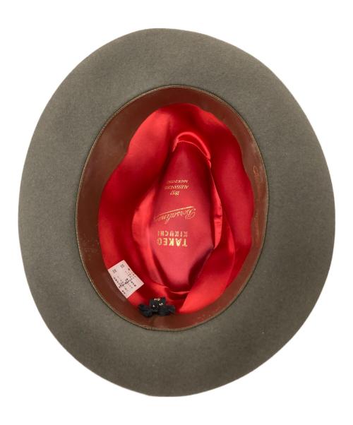 TAKEO KIKUCHI（タケオキクチ）TAKEO KIKUCHI (タケオキクチ) BORSALINO (ボルサリーノ) ウール中折れハット ブラウンの古着・服飾アイテム