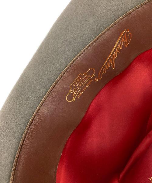 TAKEO KIKUCHI（タケオキクチ）TAKEO KIKUCHI (タケオキクチ) BORSALINO (ボルサリーノ) ウール中折れハット ブラウンの古着・服飾アイテム