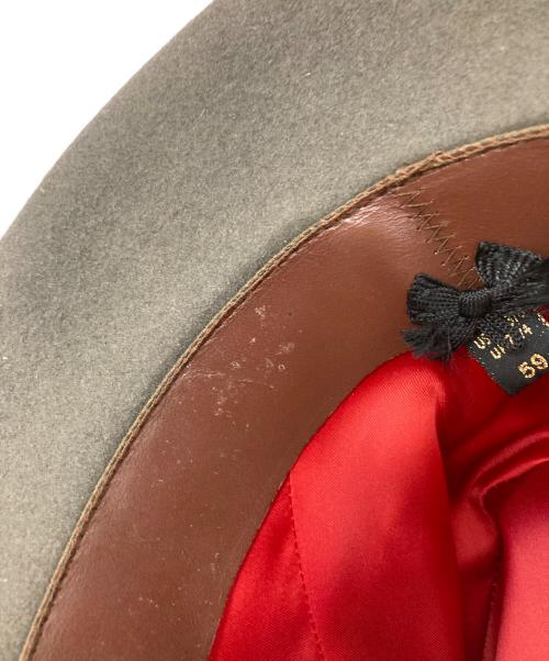 TAKEO KIKUCHI（タケオキクチ）TAKEO KIKUCHI (タケオキクチ) BORSALINO (ボルサリーノ) ウール中折れハット ブラウンの古着・服飾アイテム