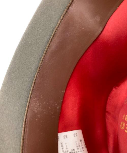 TAKEO KIKUCHI（タケオキクチ）TAKEO KIKUCHI (タケオキクチ) BORSALINO (ボルサリーノ) ウール中折れハット ブラウンの古着・服飾アイテム