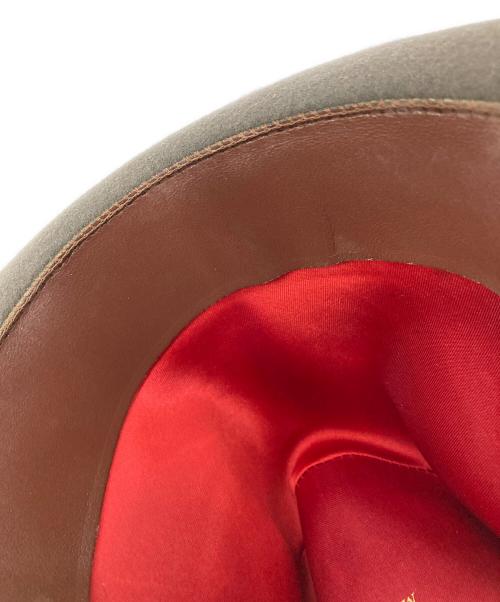 TAKEO KIKUCHI（タケオキクチ）TAKEO KIKUCHI (タケオキクチ) BORSALINO (ボルサリーノ) ウール中折れハット ブラウンの古着・服飾アイテム