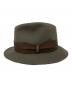 中古・古着 TAKEO KIKUCHI (タケオキクチ) BORSALINO (ボルサリーノ) ウール中折れハット ブラウン：10000円