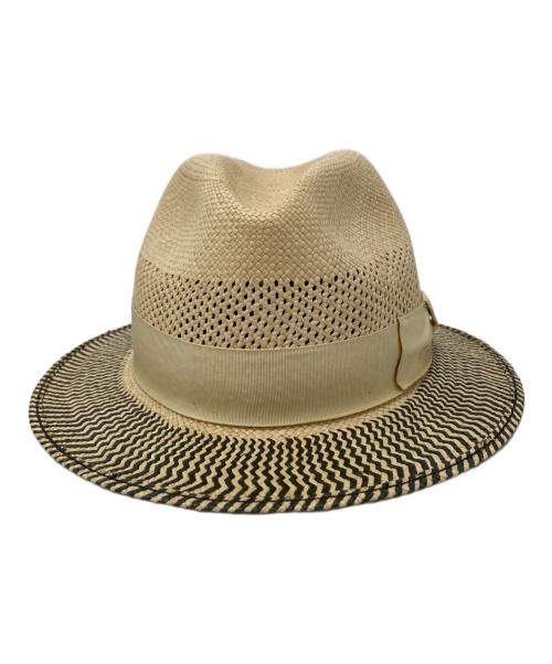 BORSALINO（ボルサリーノ）BORSALINO (ボルサリーノ) パナマハット ベージュ サイズ:61の古着・服飾アイテム