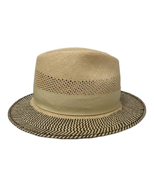 BORSALINO（ボルサリーノ）BORSALINO (ボルサリーノ) パナマハット ベージュ サイズ:61の古着・服飾アイテム
