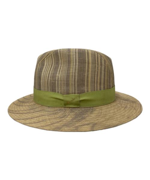 BORSALINO（ボルサリーノ）BORSALINO (ボルサリーノ) ラフィアパナマハット ベージュ サイズ:58の古着・服飾アイテム