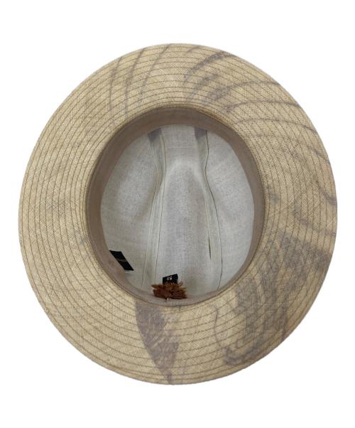 BORSALINO（ボルサリーノ）BORSALINO (ボルサリーノ) ラフィアパナマハット ベージュ サイズ:58の古着・服飾アイテム