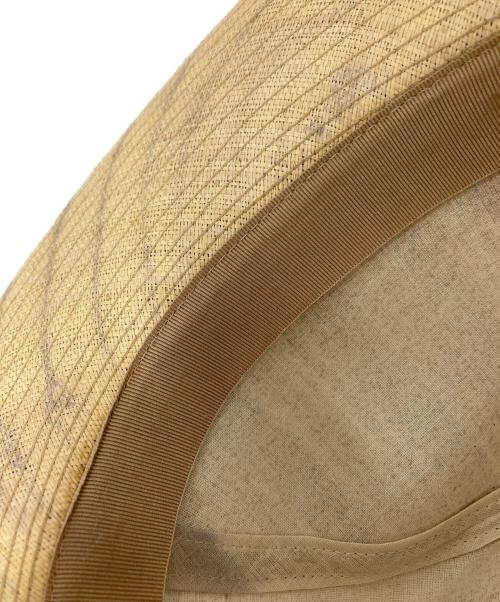 BORSALINO（ボルサリーノ）BORSALINO (ボルサリーノ) ラフィアパナマハット ベージュ サイズ:58の古着・服飾アイテム