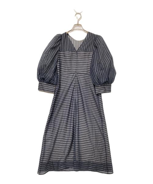 Diagram（ダイアグラム）Diagram (ダイアグラム) パフスリーブレースワンピース ブラック サイズ:38の古着・服飾アイテム