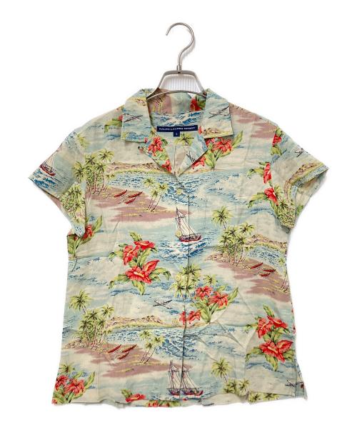 RALPH LAUREN SPORT（ラルフローレン スポーツ）RALPH LAUREN SPORT (ラルフローレン スポーツ) アロハシャツ ベージュ サイズ:9の古着・服飾アイテム