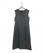 VERMEIL par ienaヴェルメイユ パー イエナ）の古着「別注2WAYツイルロングジレワンピース」｜グレー