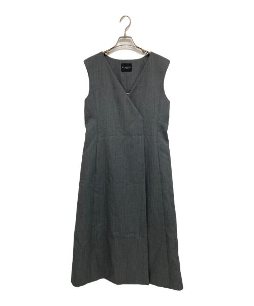 VERMEIL par iena（ヴェルメイユ パー イエナ）VERMEIL par iena (ヴェルメイユ パー イエナ) 別注2WAYツイルロングジレワンピース グレー サイズ:下記参照の古着・服飾アイテム