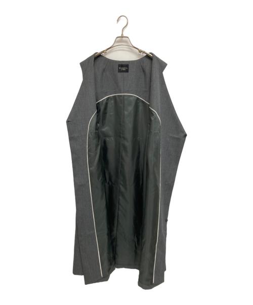 VERMEIL par iena（ヴェルメイユ パー イエナ）VERMEIL par iena (ヴェルメイユ パー イエナ) 別注2WAYツイルロングジレワンピース グレー サイズ:下記参照の古着・服飾アイテム
