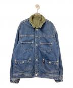LEVI'S REDリーバイス レッド）の古着「リバーシブルデニムジャケット」｜インディゴ×グリーン