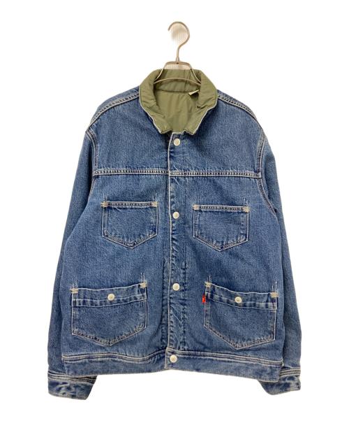 LEVI'S RED（リーバイス レッド）LEVI'S RED (リーバイス レッド) リバーシブルデニムジャケット インディゴ×グリーン サイズ:Lの古着・服飾アイテム