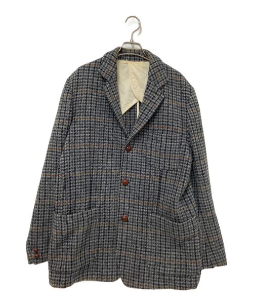 BEAMS PLUS（ビームスプラス）BEAMS PLUS (ビームスプラス) Harris Tweed (ハリスツイード) ウールツイードジャケット グレー サイズ:Lの古着・服飾アイテム