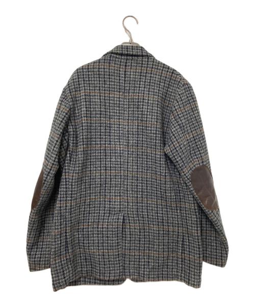 BEAMS PLUS（ビームスプラス）BEAMS PLUS (ビームスプラス) Harris Tweed (ハリスツイード) ウールツイードジャケット グレー サイズ:Lの古着・服飾アイテム