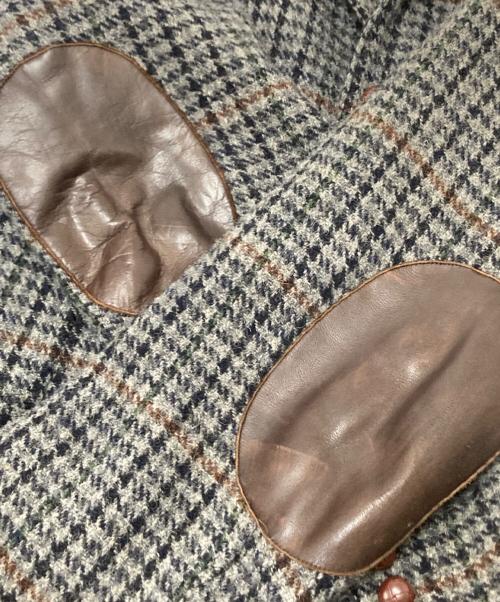 BEAMS PLUS（ビームスプラス）BEAMS PLUS (ビームスプラス) Harris Tweed (ハリスツイード) ウールツイードジャケット グレー サイズ:Lの古着・服飾アイテム