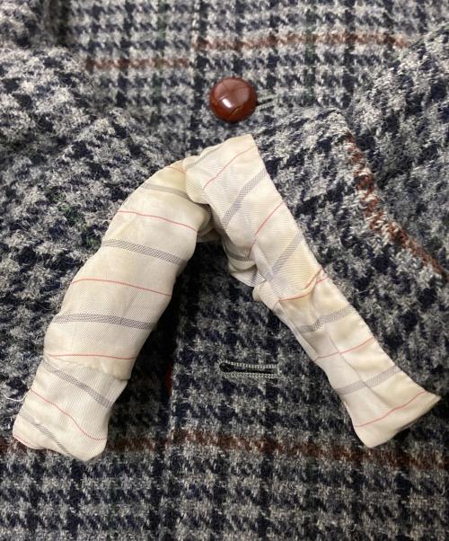 BEAMS PLUS（ビームスプラス）BEAMS PLUS (ビームスプラス) Harris Tweed (ハリスツイード) ウールツイードジャケット グレー サイズ:Lの古着・服飾アイテム