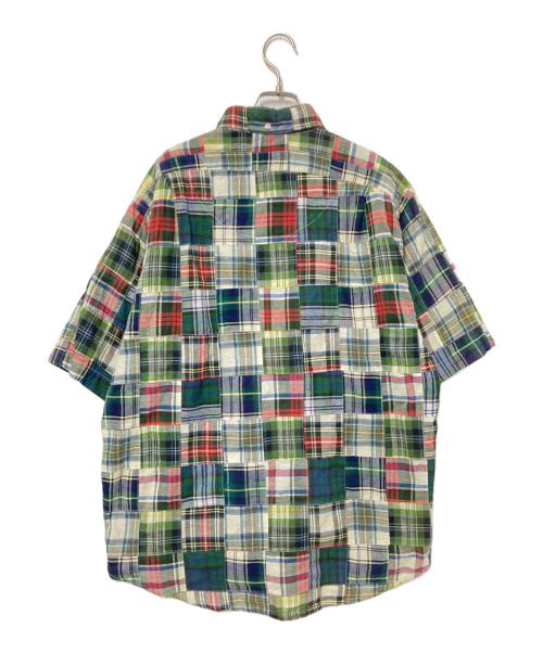RALPH LAUREN（ラルフローレン）RALPH LAUREN (ラルフローレン) パッチワークチェックシャツ グリーン サイズ:Mの古着・服飾アイテム