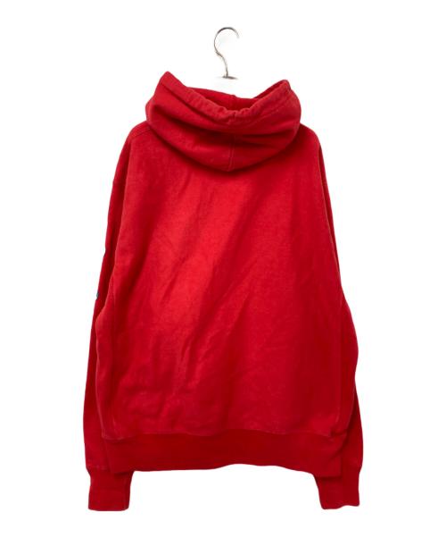 Champion REVERSE WEAVE（チャンピオン リバース ウィーブ）Champion REVERSE WEAVE (チャンピオン リバース ウィーブ) プリントパーカー レッド サイズ:2XLの古着・服飾アイテム