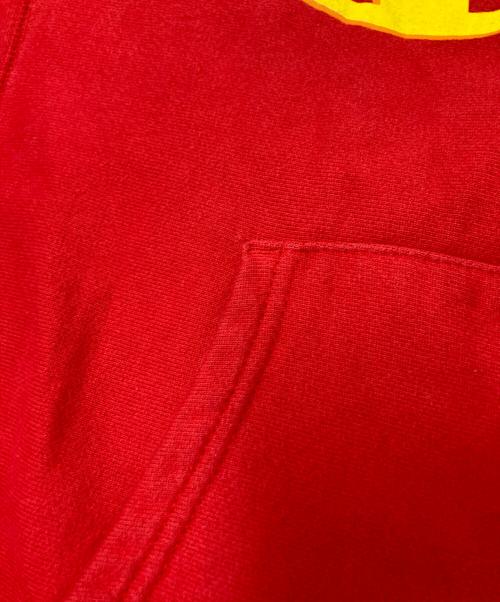 Champion REVERSE WEAVE（チャンピオン リバース ウィーブ）Champion REVERSE WEAVE (チャンピオン リバース ウィーブ) プリントパーカー レッド サイズ:2XLの古着・服飾アイテム