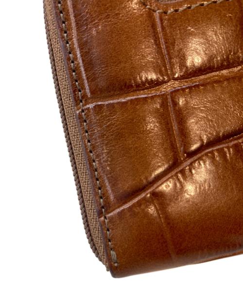 ATAO（アタオ）ATAO (アタオ) 型押しレザーウォレット ブラウン サイズ:下記参照の古着・服飾アイテム