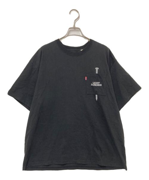 UNDERCOVER（アンダーカバー）UNDERCOVER (アンダーカバー) LEVI'S (リーバイス) ポケットTシャツ ブラック×ホワイト サイズ:XLの古着・服飾アイテム