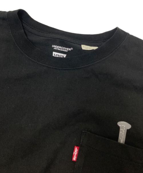 UNDERCOVER（アンダーカバー）UNDERCOVER (アンダーカバー) LEVI'S (リーバイス) ポケットTシャツ ブラック×ホワイト サイズ:XLの古着・服飾アイテム