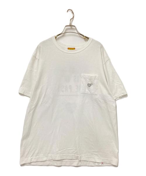 HUMAN MADE（ヒューマンメイド）HUMAN MADE (ヒューマンメイド) Heart Pocket T-Shirt ホワイト サイズ:XLの古着・服飾アイテム