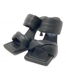 ALOHAS（アロハス）の古着「ツイストストラップヒールサンダル」｜ブラック