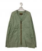 Pherrow'sフェローズ）の古着「BACK SATIN MILITARY COVERALL」｜オリーブ