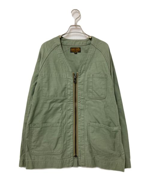 Pherrow's（フェローズ）Pherrow's (フェローズ) BACK SATIN MILITARY COVERALL オリーブ サイズ:40の古着・服飾アイテム