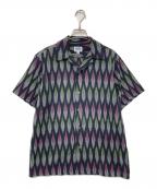 Pherrow'sフェローズ）の古着「HANDMADE FABRIC SHIRTS」｜ブラック×グレー