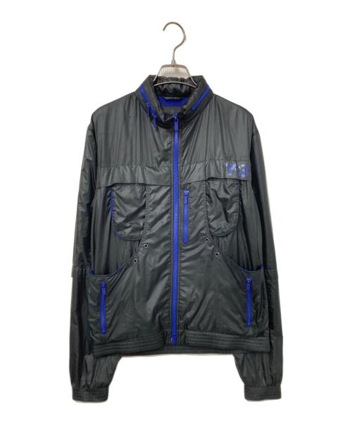 Y-3（ワイスリー）Y-3 (ワイスリー) デザインポリジャケット ブラック×ブルー サイズ:XSの古着・服飾アイテム