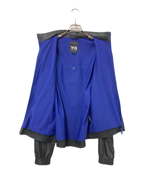 Y-3（ワイスリー）Y-3 (ワイスリー) デザインポリジャケット ブラック×ブルー サイズ:XSの古着・服飾アイテム