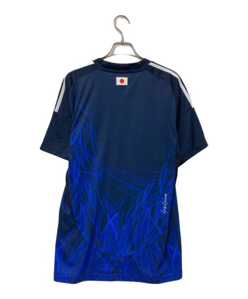 Y-3（ワイスリー）Y-3 (ワイスリー) ゲームシャツ ブラック×ブルー サイズ:Lの古着・服飾アイテム