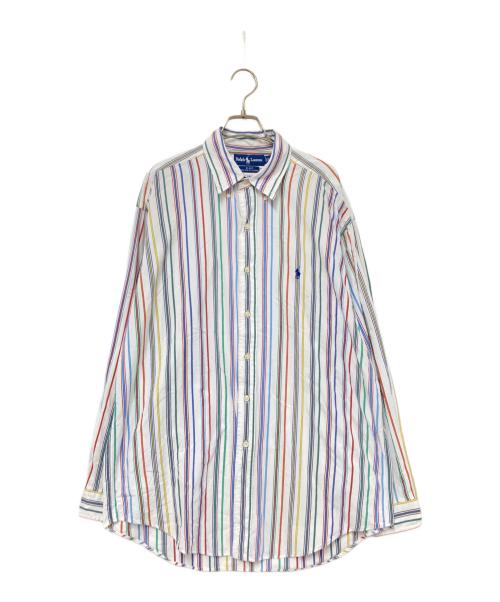 RALPH LAUREN（ラルフローレン）RALPH LAUREN (ラルフローレン) ストライプシャツ ホワイト サイズ:Lの古着・服飾アイテム