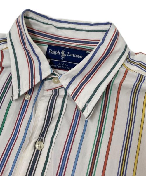 RALPH LAUREN（ラルフローレン）RALPH LAUREN (ラルフローレン) ストライプシャツ ホワイト サイズ:Lの古着・服飾アイテム