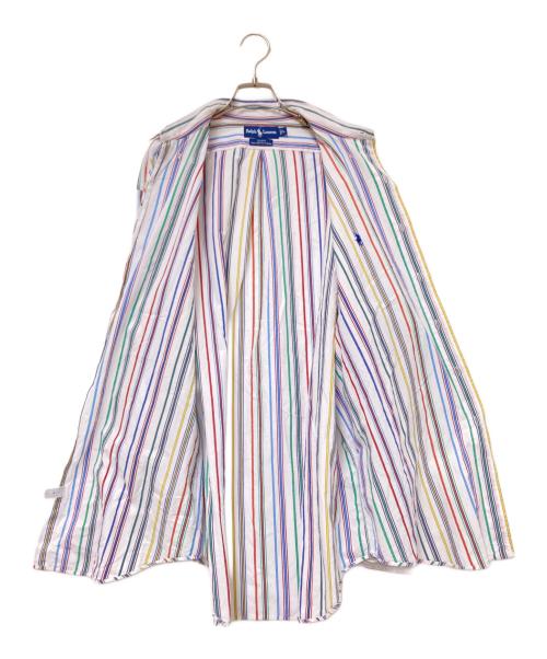 RALPH LAUREN（ラルフローレン）RALPH LAUREN (ラルフローレン) ストライプシャツ ホワイト サイズ:Lの古着・服飾アイテム