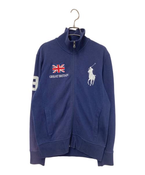 POLO RALPH LAUREN（ポロ・ラルフローレン）POLO RALPH LAUREN (ポロ・ラルフローレン) 刺繍ジャケット ネイビー サイズ:Mの古着・服飾アイテム