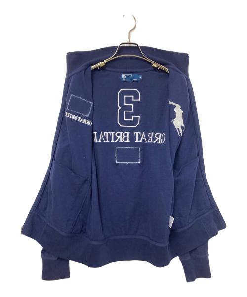 POLO RALPH LAUREN（ポロ・ラルフローレン）POLO RALPH LAUREN (ポロ・ラルフローレン) 刺繍ジャケット ネイビー サイズ:Mの古着・服飾アイテム