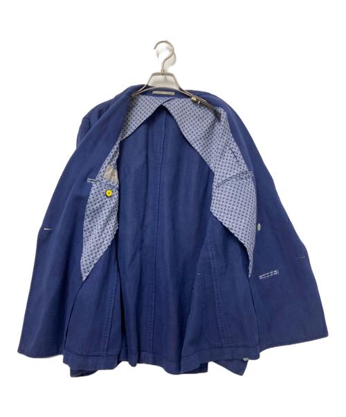 PAOLONI（パオローニ）PAOLONI (パオローニ) ダブルボタンテーラードジャケット ブルー サイズ:50の古着・服飾アイテム
